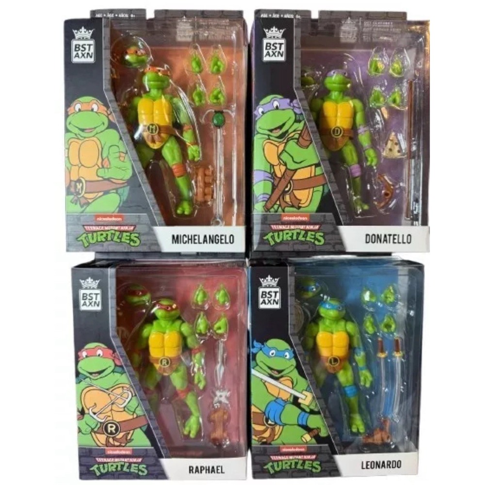 Teenage Mutant Ninja Turtles BST AXN SET OF 4 TMNT The Loyal Subjects NIB Sealed